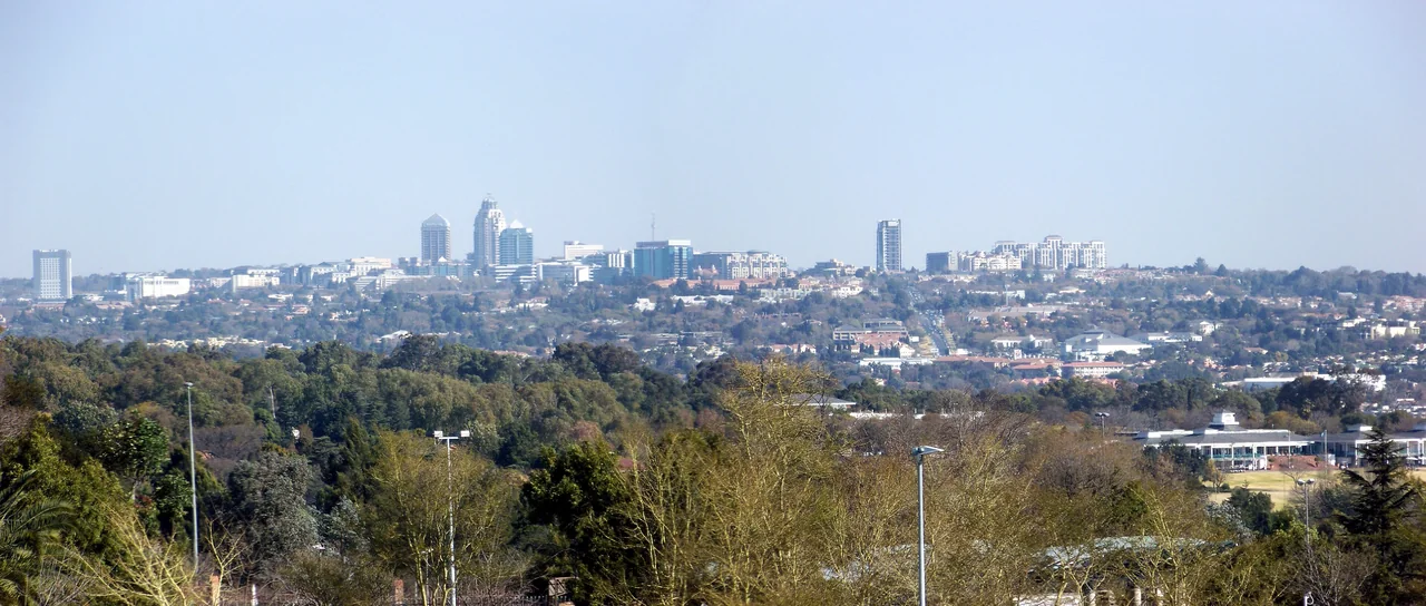 Sandton skyline viewed from Megawatt Park